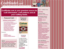 Tablet Screenshot of craftfinder.com